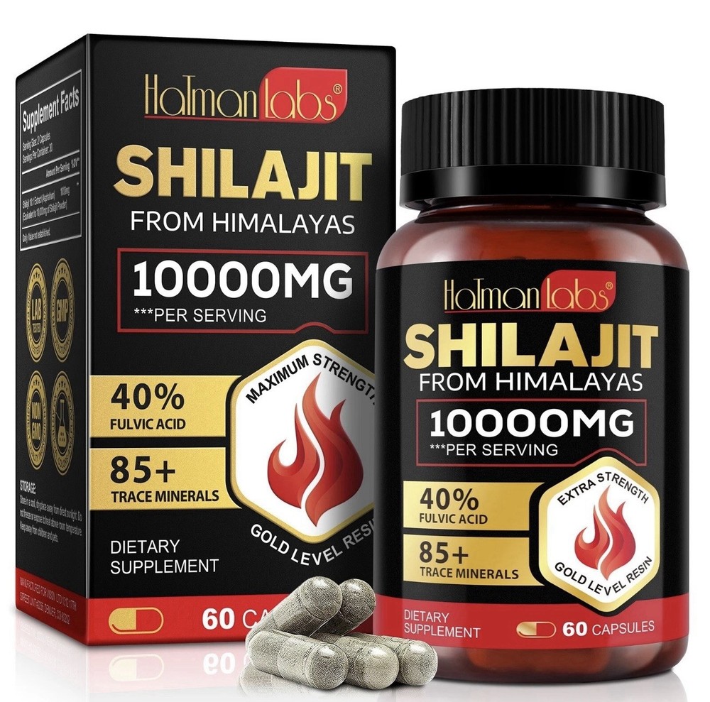 8Pack Pure Himalayan Shilajit, Soft Resin, Organic Extremely Potent, Fulvic Acid