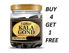 Vaidban Kala Gond 30 Capsules ( kal niryas ) gond BUY 4 GET 1 FREE