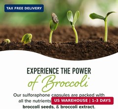 50MG Sulforaphane Supplement from Broccoli Sprouts | NRF2 Activation, Cellular H