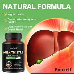 Milk Thistle 400mg Capsules – Detoxification Liver System Health Support