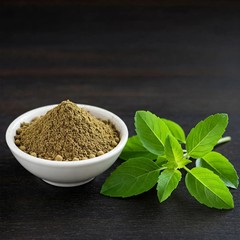 Tulsi Patta Powder – Basil Leaf Powder Raw Herbs-Jadi Booti NATURAL FREE SHIPING