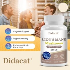Lion’s Mane Mushroom 2000 mg – Cognitive Support Nootropic Supplements