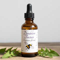 Dandelion Root Tincture, Wild Organic Taraxacum Officinale Herbal Extract