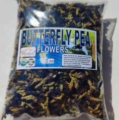 Butterfly pea flower tea organic herb 100% Natural Clitoria ternatea 2oz !!!