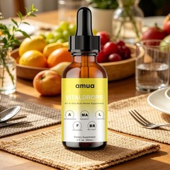 AMUA Vital Drops Organic Herbal Liquid Supports Healthy Weight 60ml