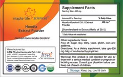 Hoodia Gordonii 20:1 Extract Powder Suppresses Appetiie & Boosts energy level