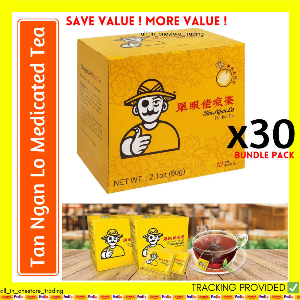 New 30 Boxes Tan Ngan Lo Tea (6g x 30 Sachets) Long Expired Date – Wholesale