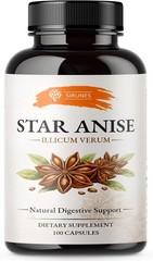SIRUNES Star Anise Capsules (Illicium Verum) – 800 mg per Serving, 400 mg