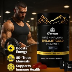 Shilajit Gummie, Himalayan Natural Shilajit Gummies, No Added Sugar with Ashwaga