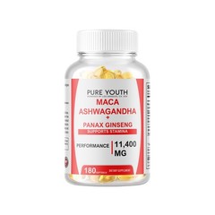 Organic Maca Root 120 Softgels 10000mg Peruvian Maca Extract for Men & Women