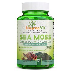 NutreeVit 100% Organic – Sea Moss+ Spirulina+ Chlorella