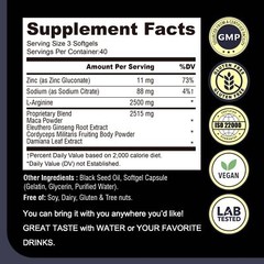 Maca Capsules – Energy & Endurance, Men’s Muscle Health, Testosterone Booster
