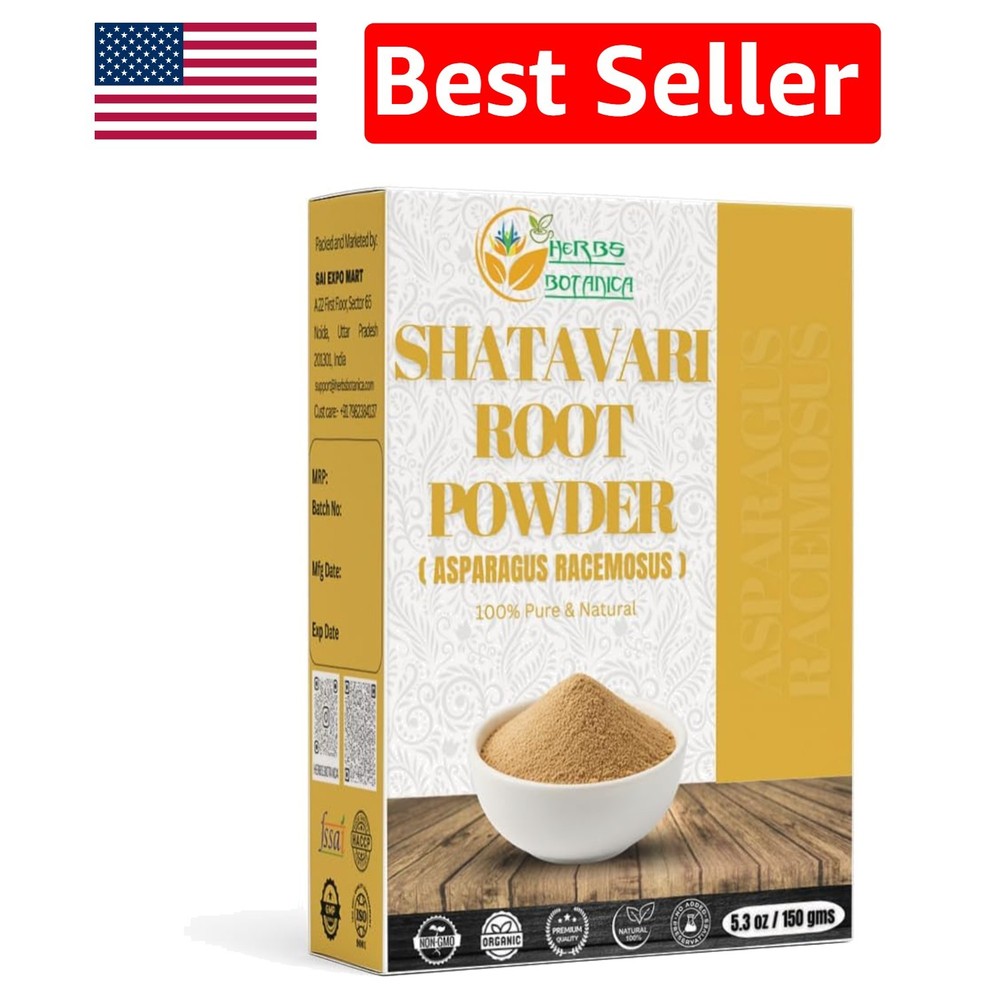 100% Pure Shatavari Powder – Natural Asparagus Racemosus for Lactation Support