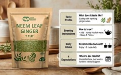 Neem Ginger Tea – 8 oz (2 Pack) – Caffeine-Free – Immunity & Digestive