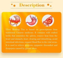 Natural Ulcer Healing Tea Gastric Stomach Pain Bloating Relief 137g