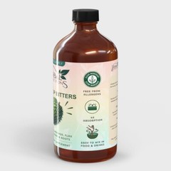 Organic Soursop Bitters with Moringa, Sea Moss, and 10+ Herbs – 64 Servings 32oz