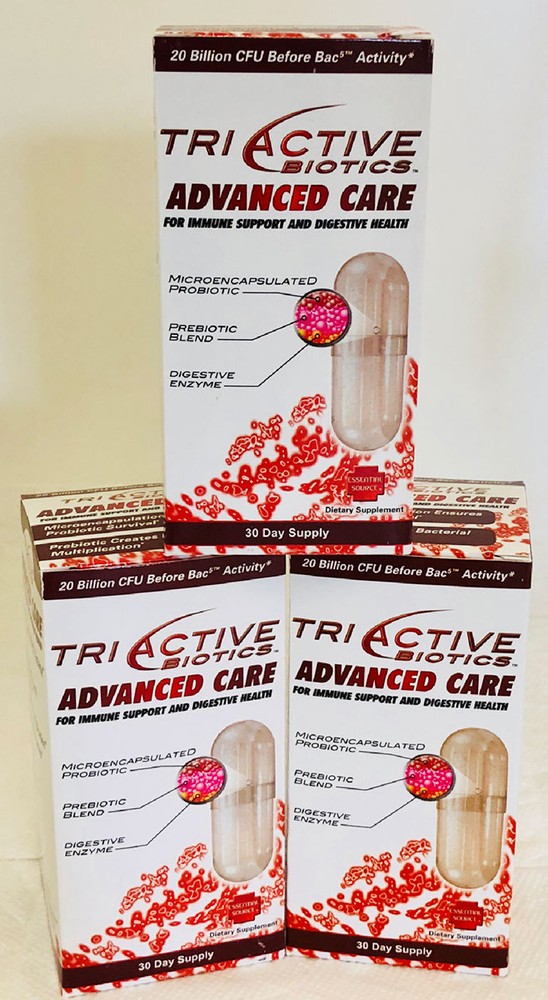 Essential Source TriActive Biotics – Advanced Care – (30 Capsules x3 Boxes)
