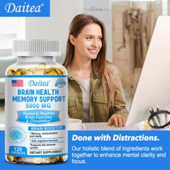 Brain Health Memory Support,Brain Booster,Healthy Brain Function,1 Bottle