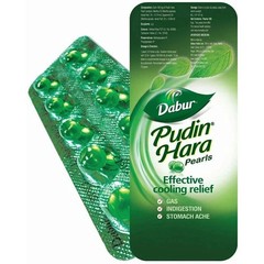 Dabur Pudin Hara Active Pearls 50 Caps Gas Indigestion Relief 12/26
