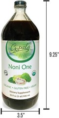 Gopals 100 % PURE Organic NONI ONE Morinda Juice Liquid Superfruit 32oz Glass