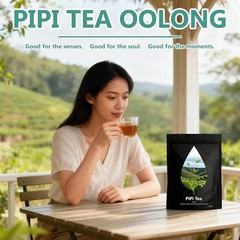 PiPi Tea Organic Oolong Bags – Whole Leaf, 20 (4g Each) 20