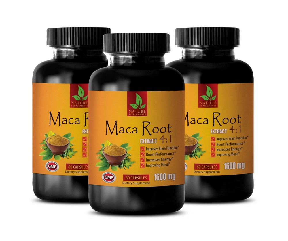 vitamins – MACA ROOT EXTRACT 1600mg – strong and healthy relationship 3 Bottles