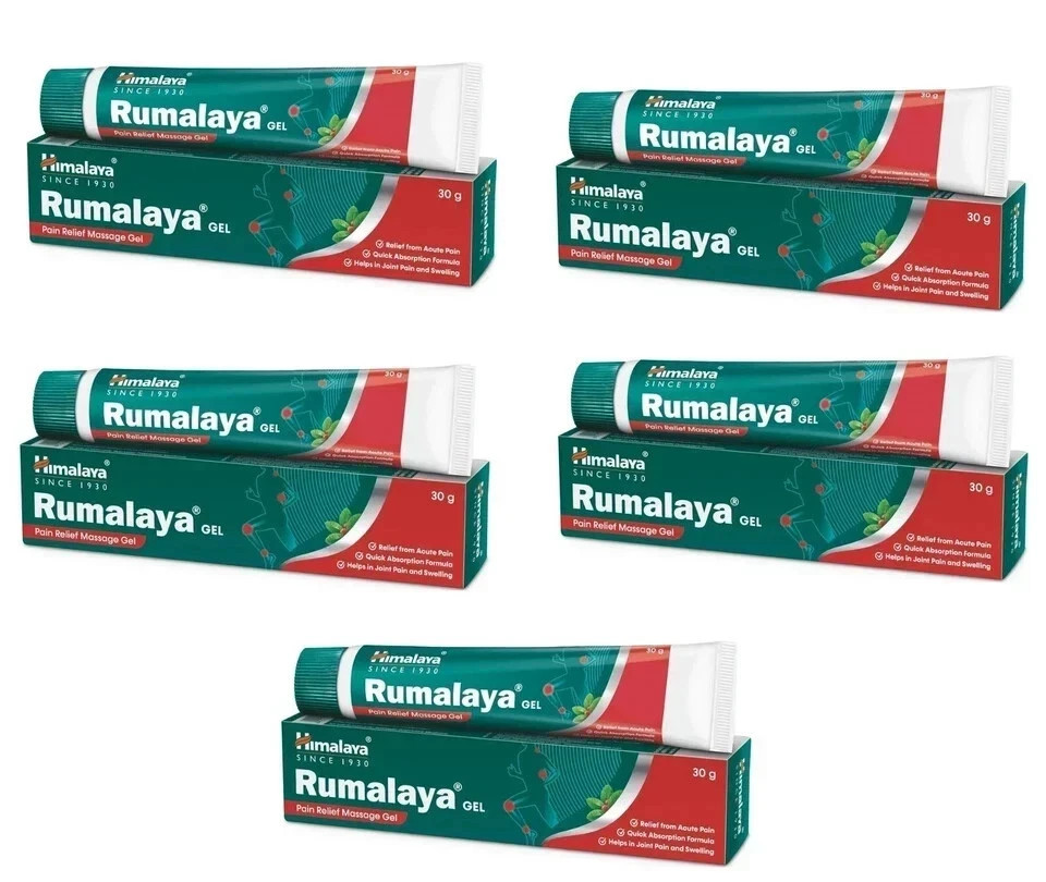 Himalaya Rumalaya Gel Ayurvedic Joint Muscle Wellness 30g x5 Exp 12/2028
