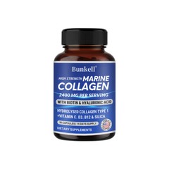 Collagen 2400mg w/Hyaluronic Acid, Biotin, Bone Joint, Wrinkles, Fat Burning