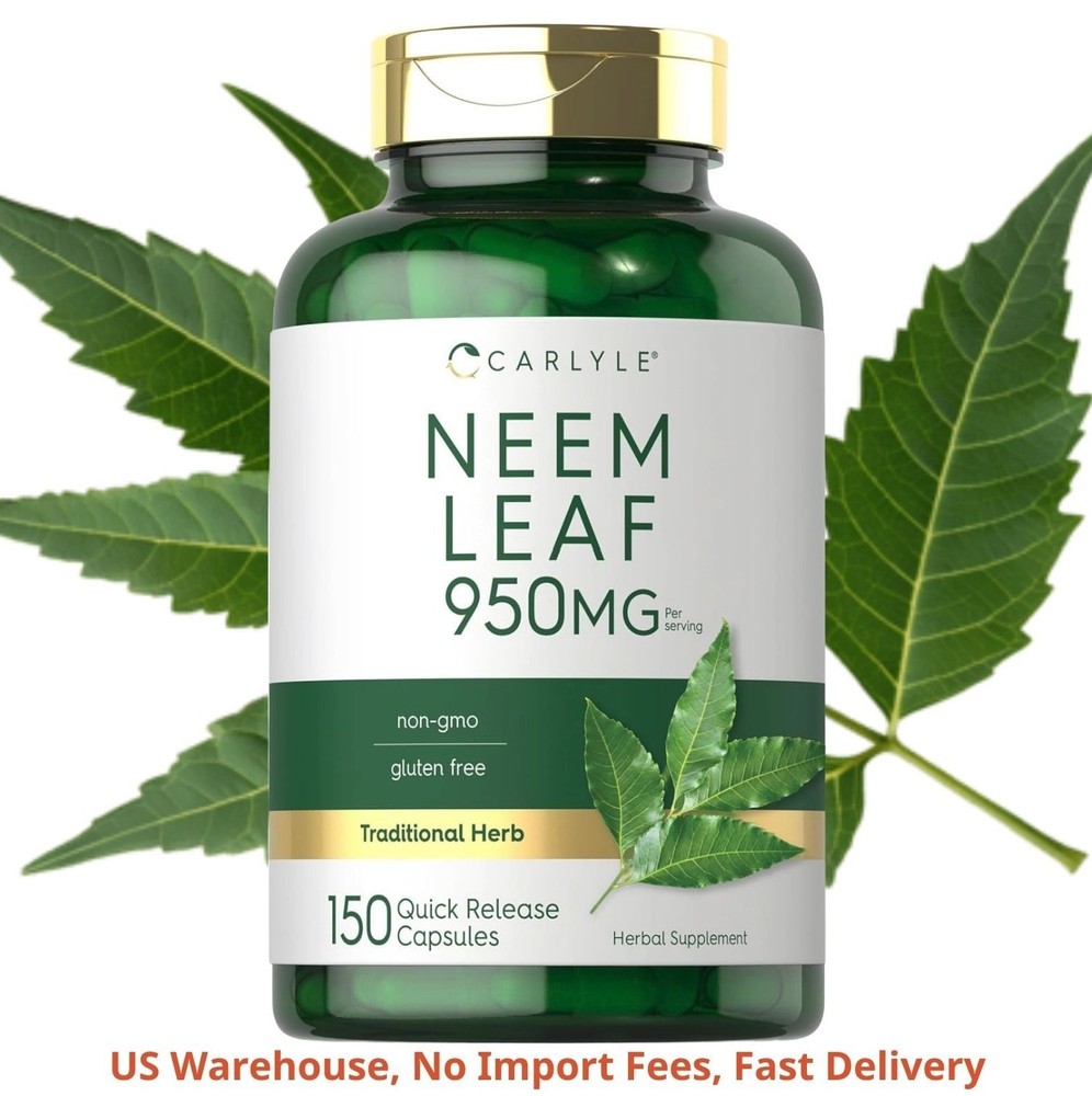 Hoja de Neem en polvo | 150 cápsulas | Azadirachta Indica | Sin OMG ni gluten