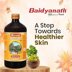 Baidyanath Mahamanjisthadyarist 450ml × 2 Ayurvedic Herbal Blood Wellness ToniC