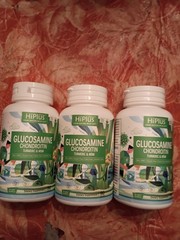 HiPlus Glucosamine Turmeric MSM 3 Pack 3 Month Supply For Bone +Joint Pain