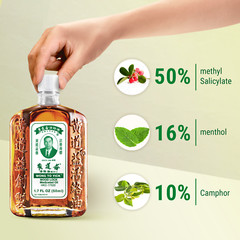 Wong to Yick Wood Lock Medicated Oil-Herbal Based Pain Relief For Aches & Pains