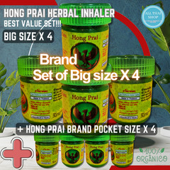 Authentic Thai Herbal Inhaler Home & Go Combo Set ( 8-Pack Value Bundle )