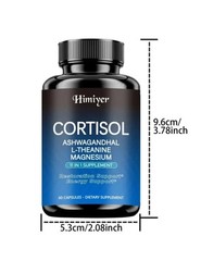 Cortisol Support – Ashwagandha Rhodiola L-Theanine – Stress & Mood Balance