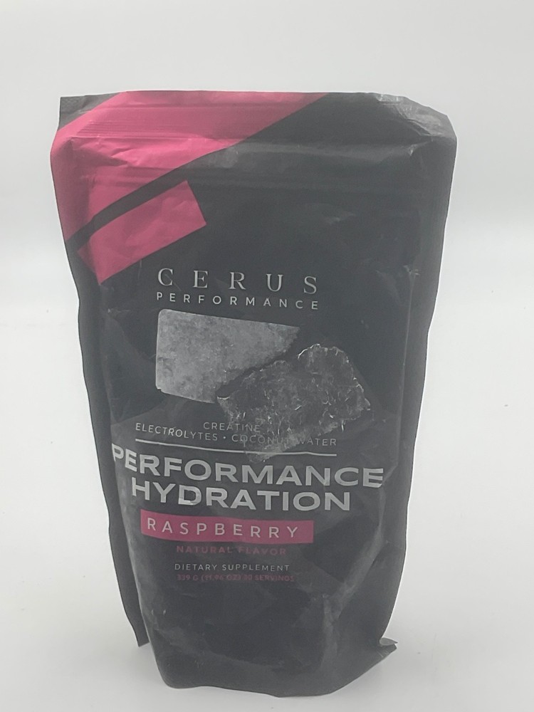 Cerus Performance Electrolyte Powder Coconut Raspberry 30 Servings Exp 03/2026
