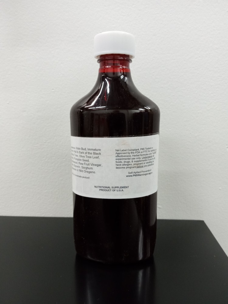 Parasite Cleanse With Wormwood, Black Walnut Hull,Clove Alc. Free Dewormer 16 oz
