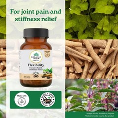 Organic India Flexibility 60 Capsules Ayurvedic Herbal Joint Support 5 Pack