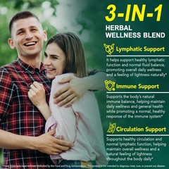 240 Softgels 21-in-1 Liposomal Lymphatic Drainage Supplements, 4275mg Lymph Syst