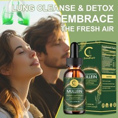 1-6X Mullein Drops Leaf Extract for Immune Support, Detox & Support