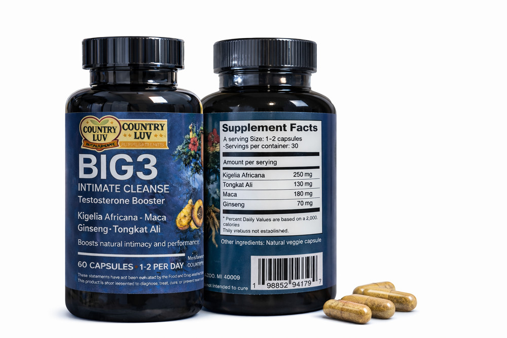 Kigelia Africana Capsules 60pcs for male enhancements and genital cleansing