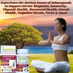 Best Ashwagandha 12300 mg with 5% Withanolides & Black Pepper-90ct Max Benefits