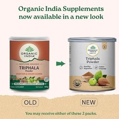 Organic India Triphala Powder – 100g, Supports Immune System, Colon & Digestion