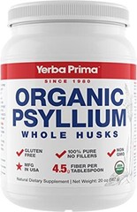 Organic Psyllium Whole Husks Colon Cleanser – 20 oz – 20 Ounce (Pack of 1)