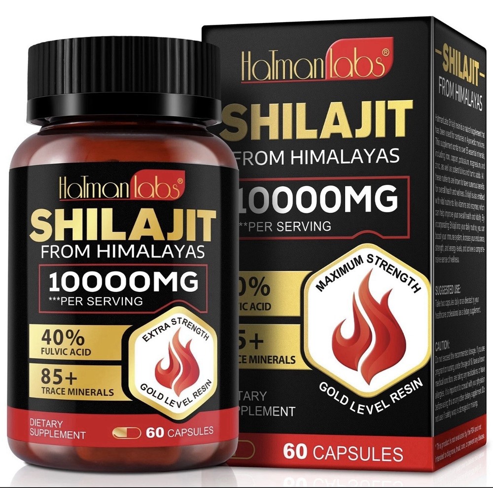 5Pack Pure Himalayan Shilajit, Soft Resin, Organic Extremely Potent, Fulvic Acid