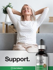 Slippery Elm Bark Tincture | 2 Fl Oz | Vegetarian | Alcohol Free | by Horbaach