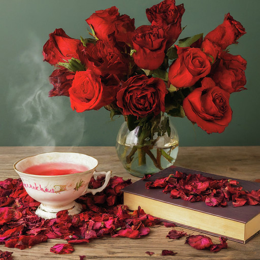 Real Rose Petals Red Organic Dried ~ Rosa Canina ~ 100% Premium Herbal USA