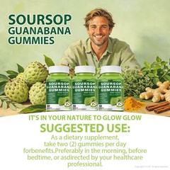 SOURSOP GUANABANA Gummies – immune & digestive health support, cell health,