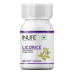 INLIFE Licorice Root Extract Yashtimadhu Capsules 60 Y559