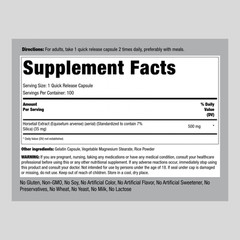 Silica Supplement | 500mg | 100 Capsules | Non-GMO | by Piping Rock