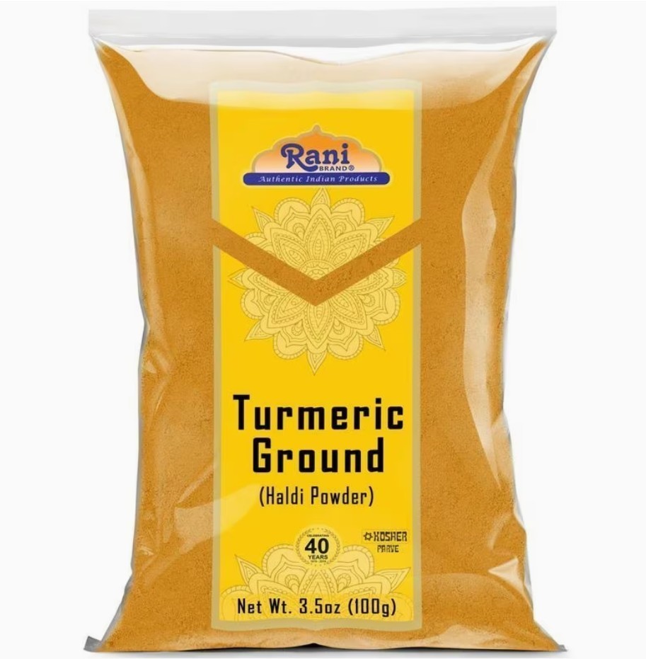 Rani Turmeric (Haldi) Root Powder Spice, (High Curcumin Content) 3.5oz (100g)